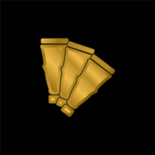 Art Piece Like A Fan Золота металева піктограма або вектор логотипу
 - Вектор, зображення
