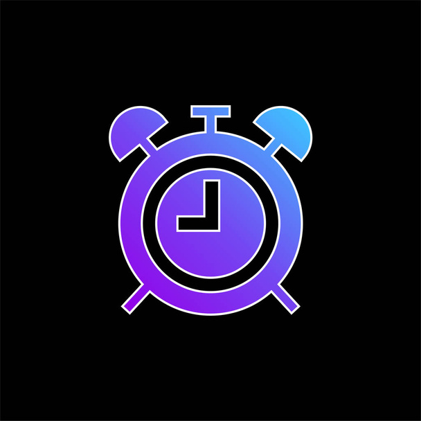 Alarma Reloj azul degradado icono del vector - Vector, Imagen