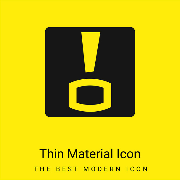 Bitacoras Logo minimalna jasnożółta ikona materiału - Wektor, obraz