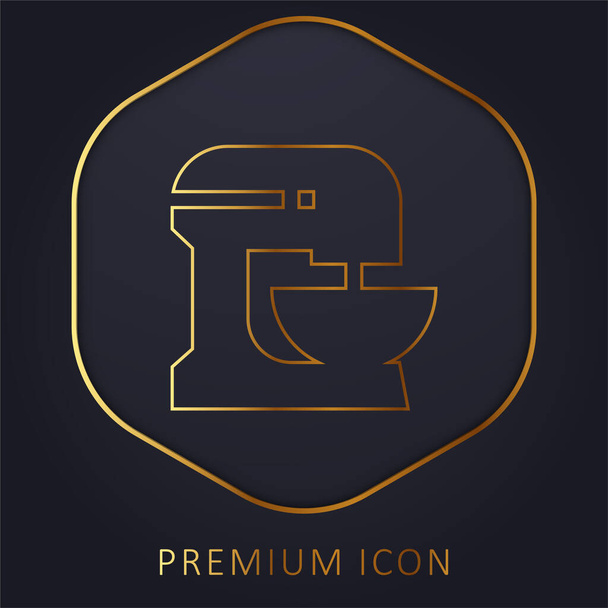 Zlaté prémiové logo nebo ikona Beater - Vektor, obrázek