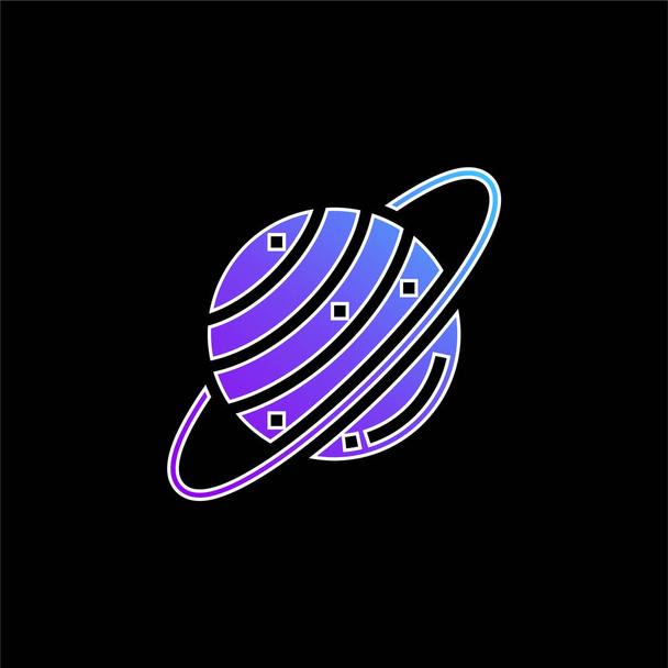 Astronomía icono de vector de gradiente azul - Vector, imagen