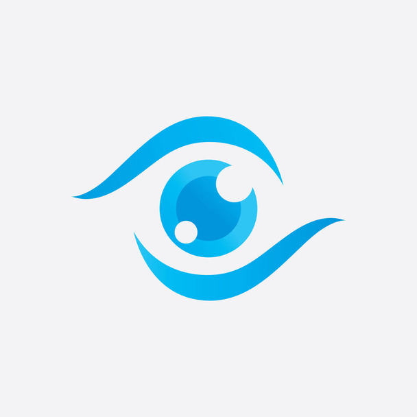 Modèle créatif de conception de logo de soin des yeux - Vecteur, image