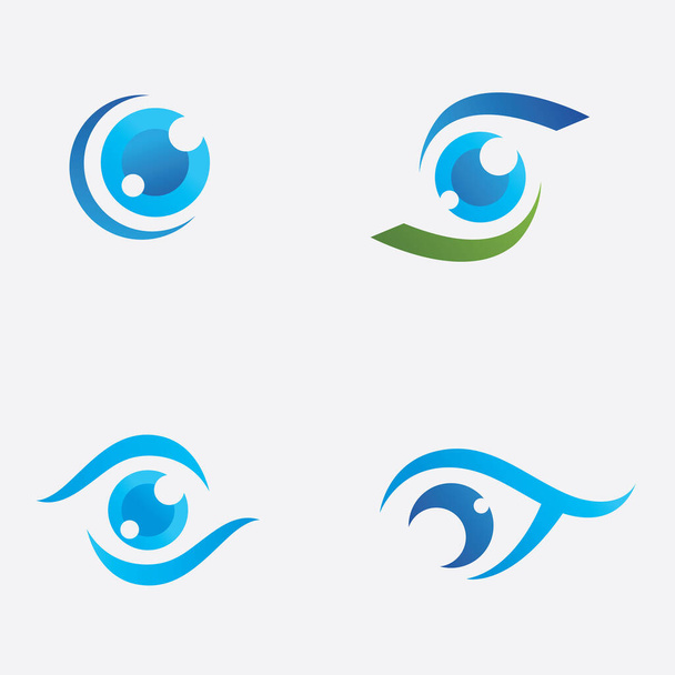 Modelo criativo do projeto do logotipo do cuidado do olho - Vetor, Imagem