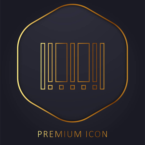 Logo nebo ikona prémie čárového kódu - Vektor, obrázek
