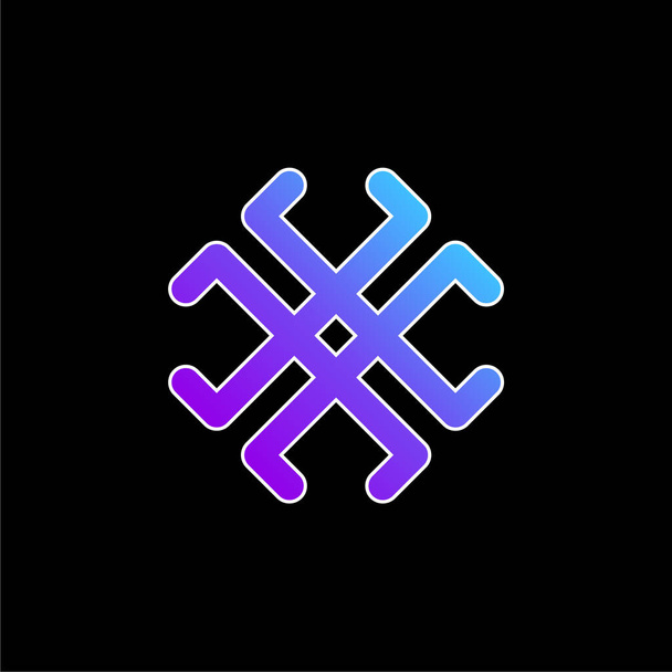Astrologia Simbolo blu gradiente icona vettoriale - Vettoriali, immagini