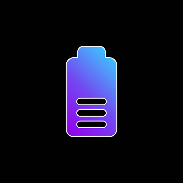Batteria blu gradiente vettoriale icona - Vettoriali, immagini