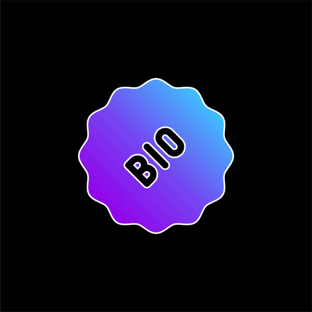Bio modrá ikona přechodu - Vektor, obrázek