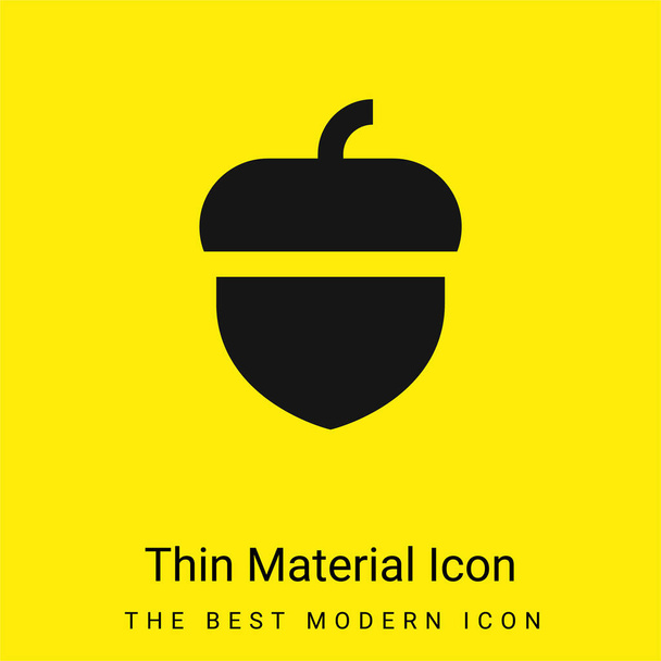 Makk minimális fényes sárga anyag ikon - Vektor, kép