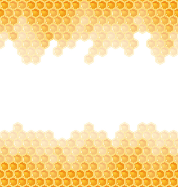 Honingraat achtergrond - eindeloze - Vector, afbeelding