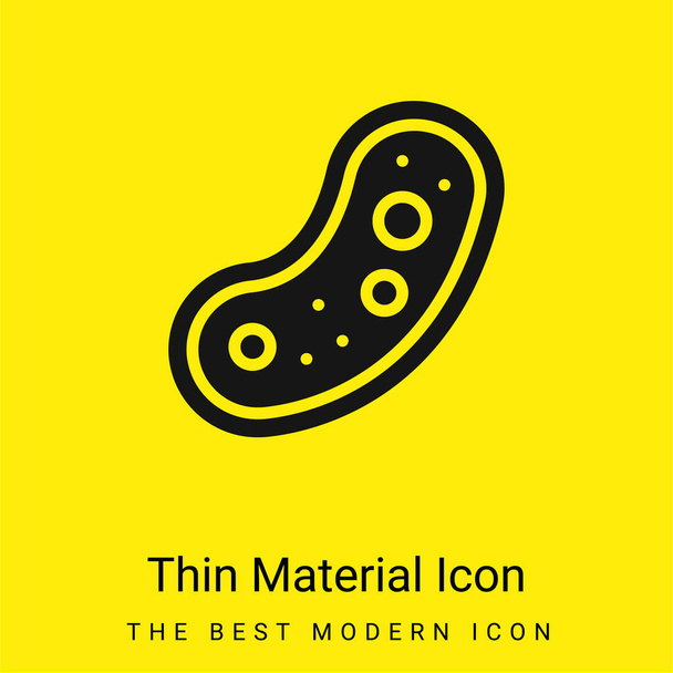 Batteri icona minimale materiale giallo brillante - Vettoriali, immagini