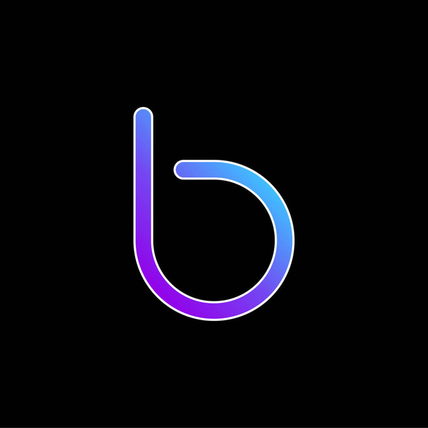 Bebo Logo blauw gradiënt vector pictogram - Vector, afbeelding