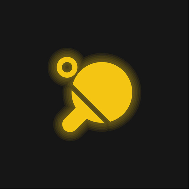 Пляжный жёлтый значок - Вектор,изображение