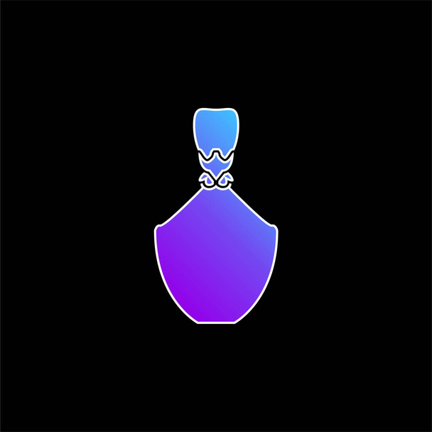 Значок синего градиента формы бутылки - Вектор,изображение