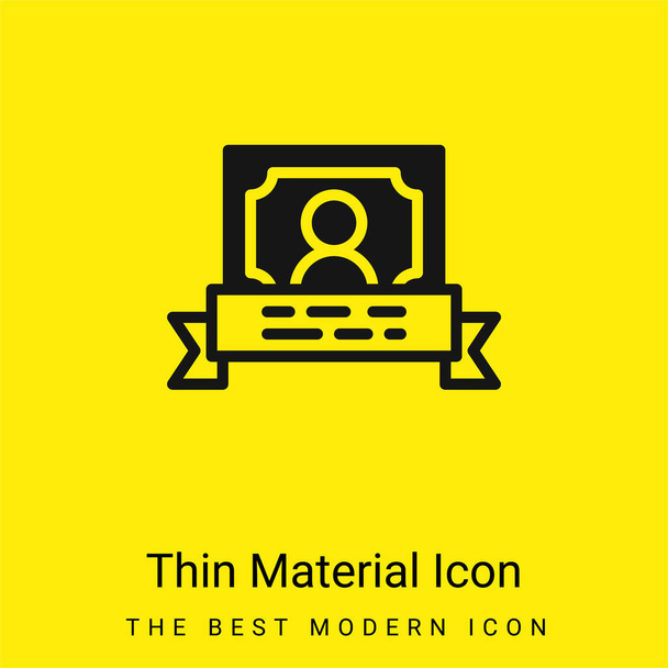 Odznaky minimální jasně žlutá ikona materiálu - Vektor, obrázek