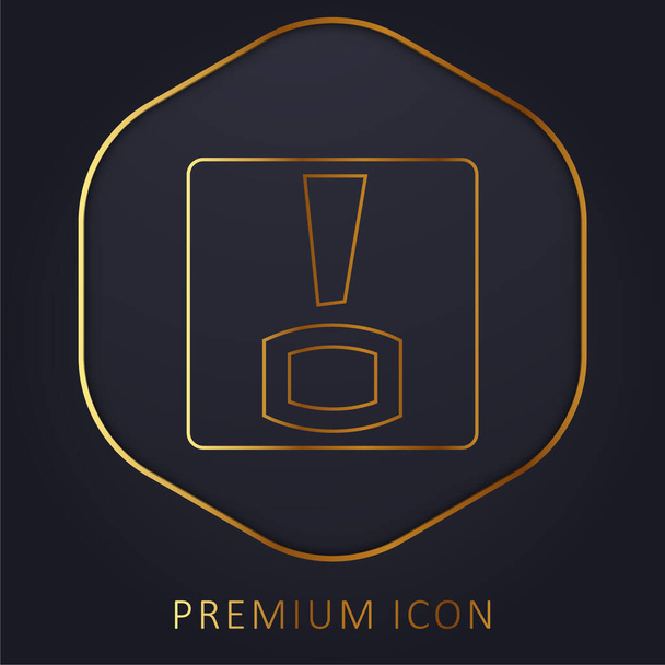 Λογότυπο ή εικονίδιο Bitacoras golden line premium - Διάνυσμα, εικόνα