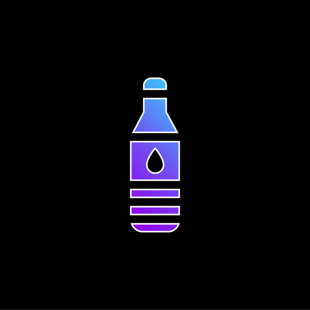 Botella azul gradiente vector icono - Vector, imagen
