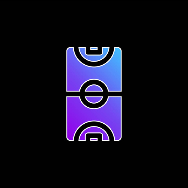Basketbal soud modrý gradient vektorová ikona - Vektor, obrázek