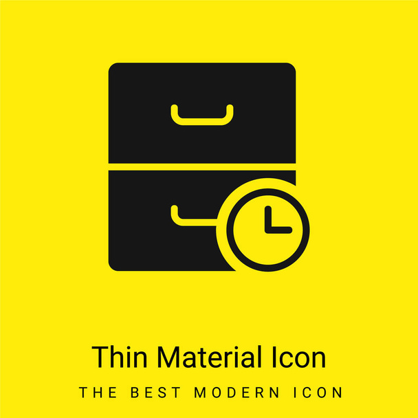 Archivio icona minimale materiale giallo brillante - Vettoriali, immagini
