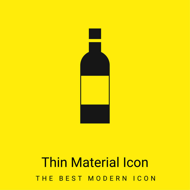 ボトル最小限の明るい黄色の材料アイコン - ベクター画像