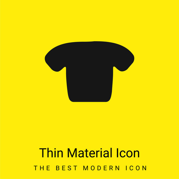 Corpo minimale brillante icona materiale giallo - Vettoriali, immagini