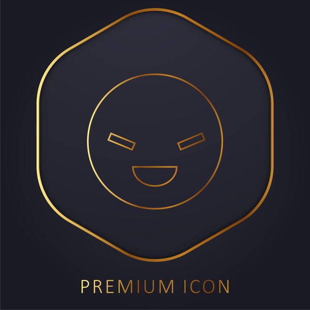 Beat gouden lijn premium logo of pictogram - Vector, afbeelding