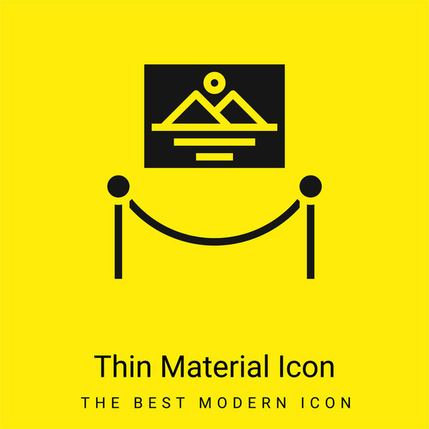 Icono de material amarillo brillante mínimo ilustraciones - Vector, Imagen