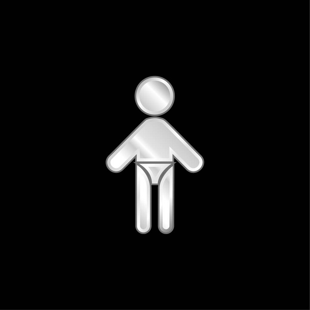 Младенец с подгузником - Вектор,изображение