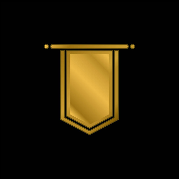 Позолоченный значок или вектор логотипа - Вектор,изображение