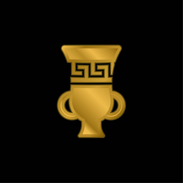 Амфора Золота металева іконка або вектор логотипу
 - Вектор, зображення