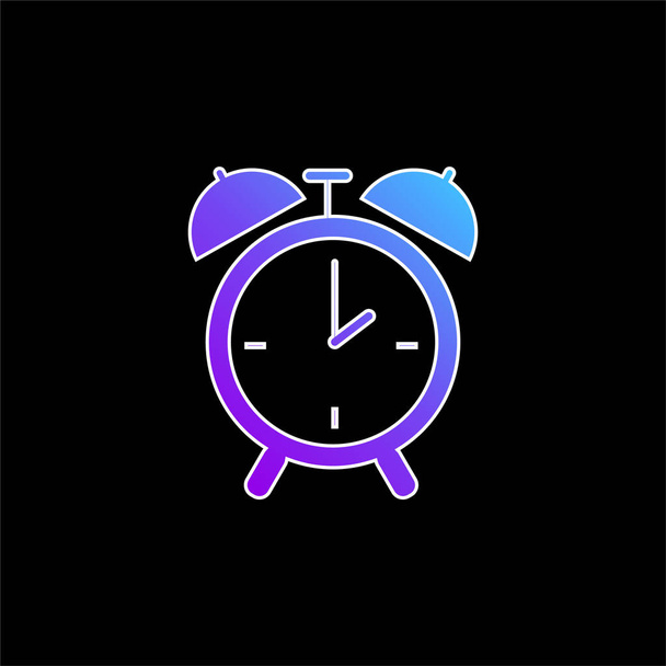Спальня Круглий годинник Інструмент для синього градієнта Векторна піктограма
 - Вектор, зображення