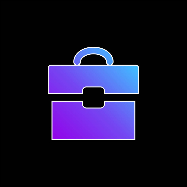 Vektorová ikona modrého přechodu nástroje pro černé portfolio - Vektor, obrázek