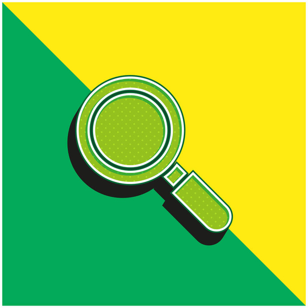 Active Green and yellow modern 3d vector icon logo - Vector, Image