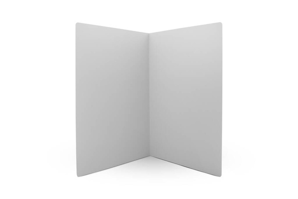 Leere Broschüren isoliert auf weißem Hintergrund - Foto, Bild