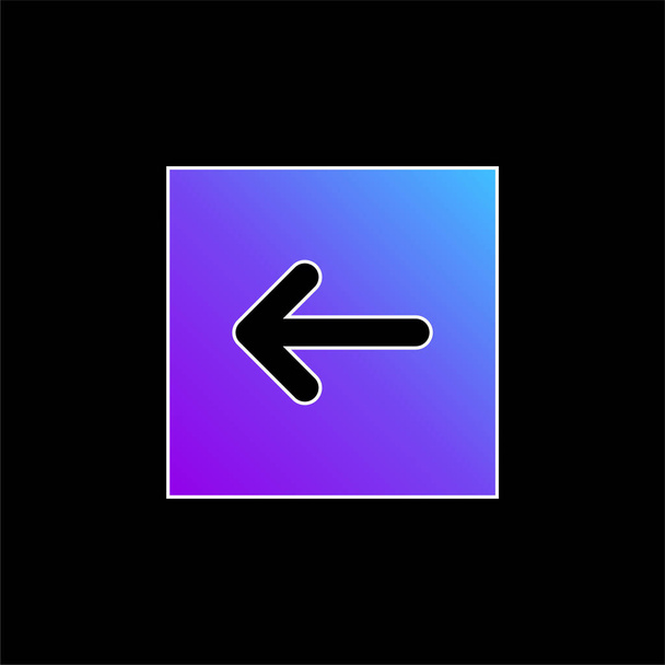 Indietro Freccia blu gradiente icona vettoriale - Vettoriali, immagini