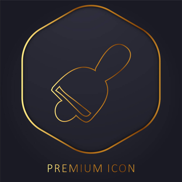 Glocke goldene Linie Premium-Logo oder Symbol - Vektor, Bild
