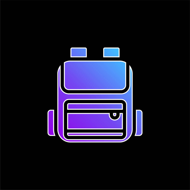 Vektorová ikona modrého přechodu batohu - Vektor, obrázek