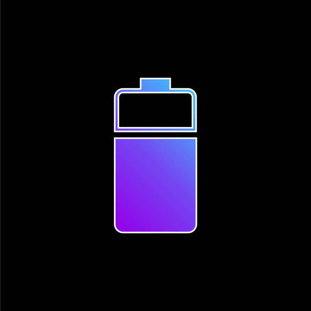 Batería azul gradiente vector icono - Vector, Imagen