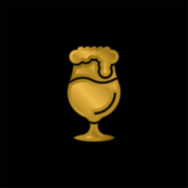 Пиво золота металева ікона або вектор логотипу
 - Вектор, зображення