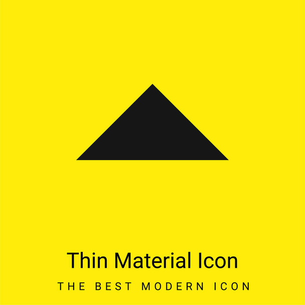Freccia, Navigare, Chiudere icona materiale giallo brillante minimo - Vettoriali, immagini