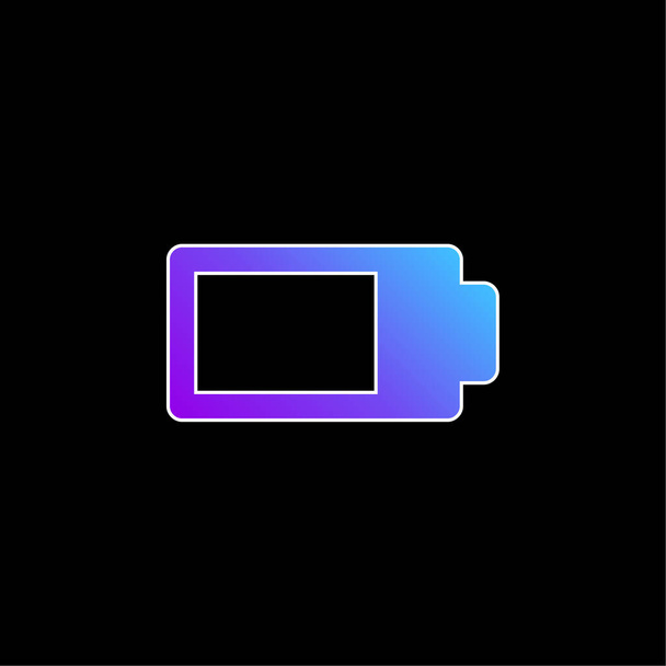Batteria Quasi pieno blu gradiente icona vettoriale - Vettoriali, immagini