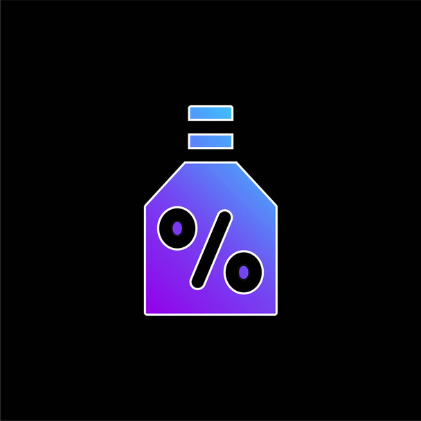 Icône vectorielle de dégradé bleu alcool - Vecteur, image