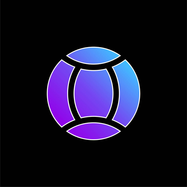 Palla blu gradiente vettore icona - Vettoriali, immagini