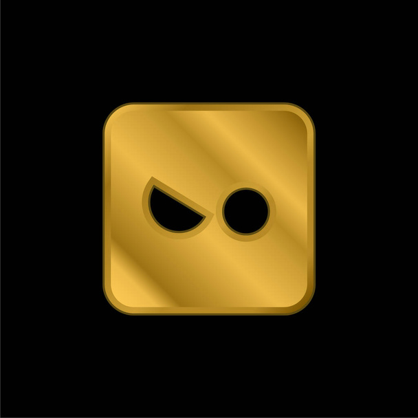Kızgın altın kaplama metalik simge veya logo vektörü - Vektör, Görsel