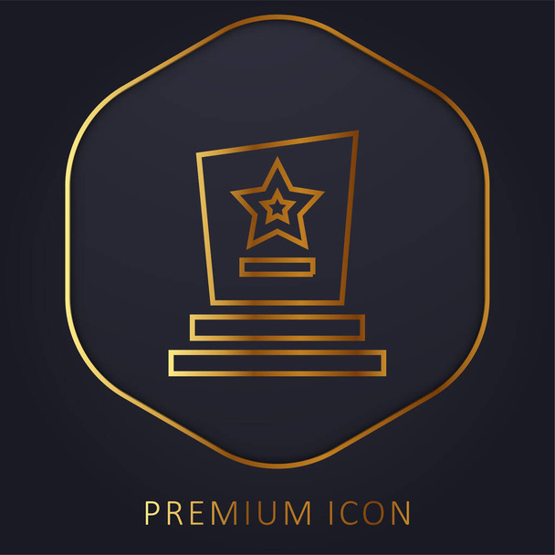 Prämiere goldene Linie Premium-Logo oder Symbol - Vektor, Bild