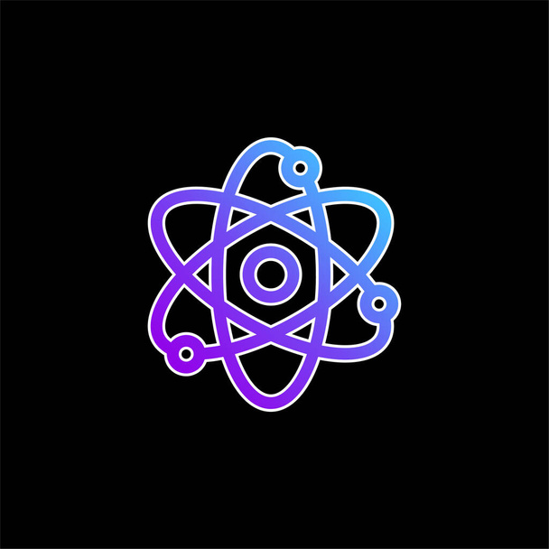 Atomin sininen gradienttivektorikuvake - Vektori, kuva