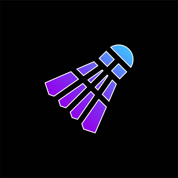 Badmintonová ikona modrého přechodu - Vektor, obrázek