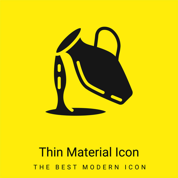 Acquario icona materiale giallo brillante minimo - Vettoriali, immagini