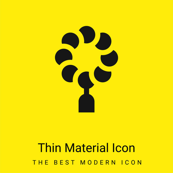 Бусины минимальный ярко-желтый материал значок - Вектор,изображение