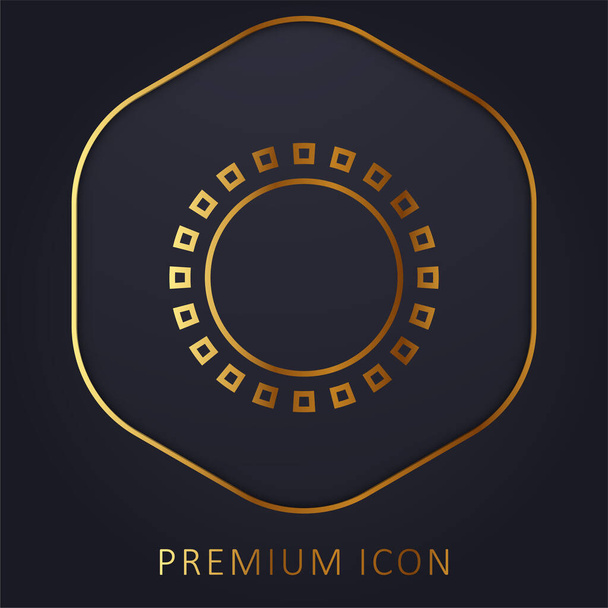 Vzhled zlaté čáry prémiové logo nebo ikona - Vektor, obrázek