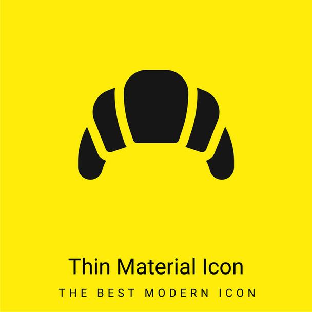 Иконка из минимального ярко-желтого материала - Вектор,изображение
